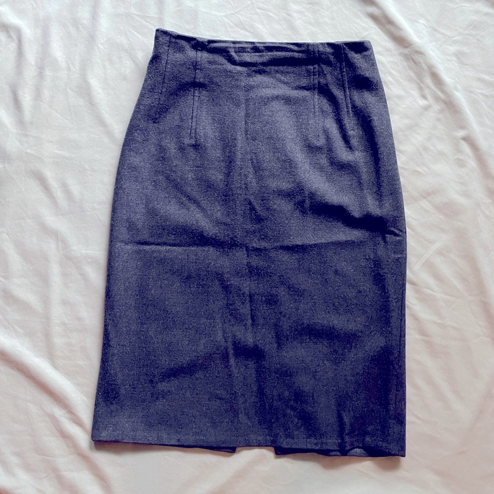 Dark grey pencil skirt